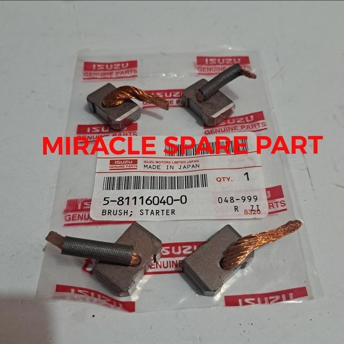 Cool Dinamo Starter Carbon Brush Isuzu Panther 2.3 2.5 ELF NHR55 SPAREPARTS MOBIL