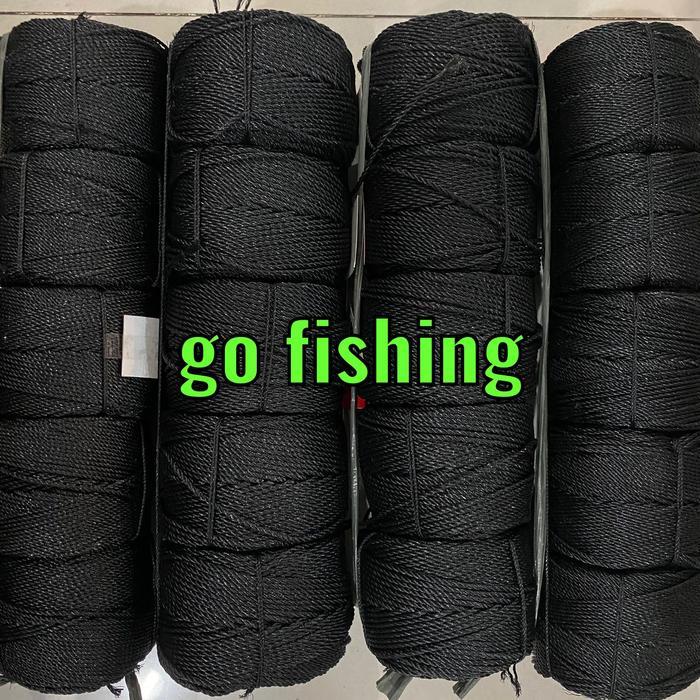 Tali Tambang / Tali Plastik Warna hitam - 2 mm & 2.5 mm - 2 mm