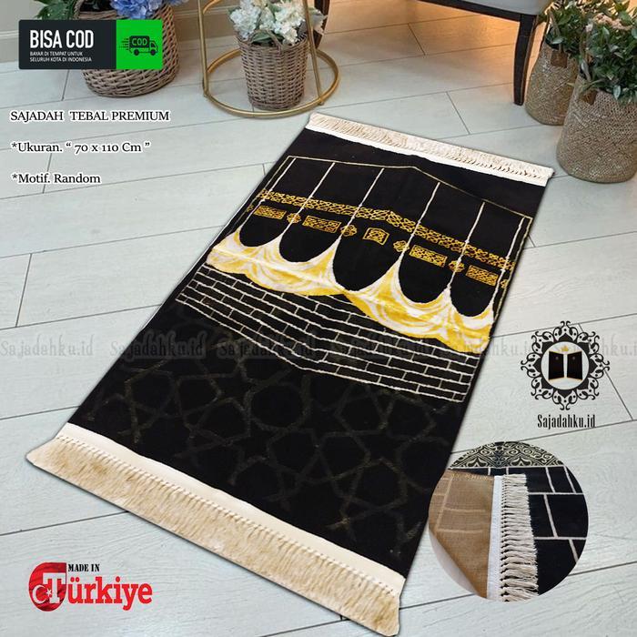 PROMO  Sajadah Turki Kiswah Tebal Dewasa K99 Premium - Kabah