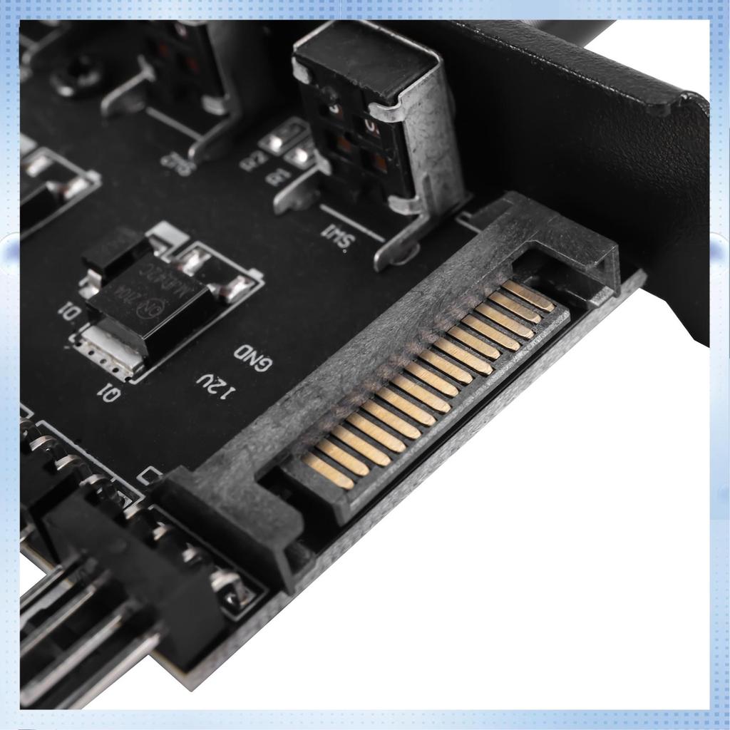 Pc 8 annels Fan Hub 4 Knob Cooling Fan Speed Controller For Cpu Case Hdd Vga Pwm Fan Pci Bracket Pow