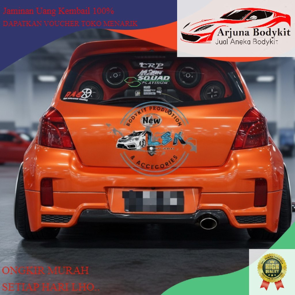 BUMPER YARIS bodykit yaris 2006-2011upgrade trd bodykit yaris bakpao