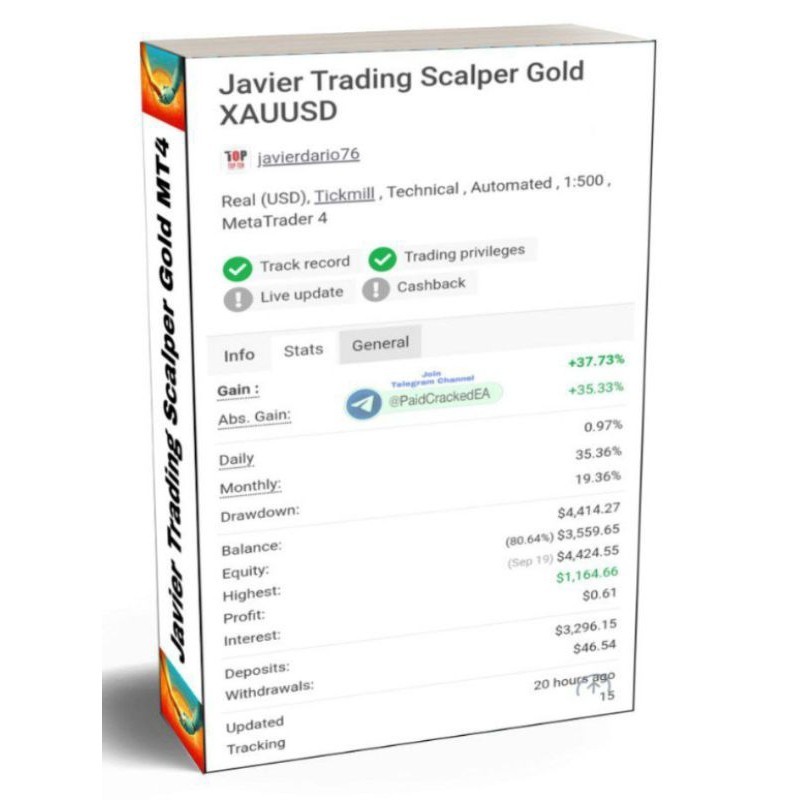 Forex Robot Javier Trading Scalper Gold MT5 + MT4 With Set Files