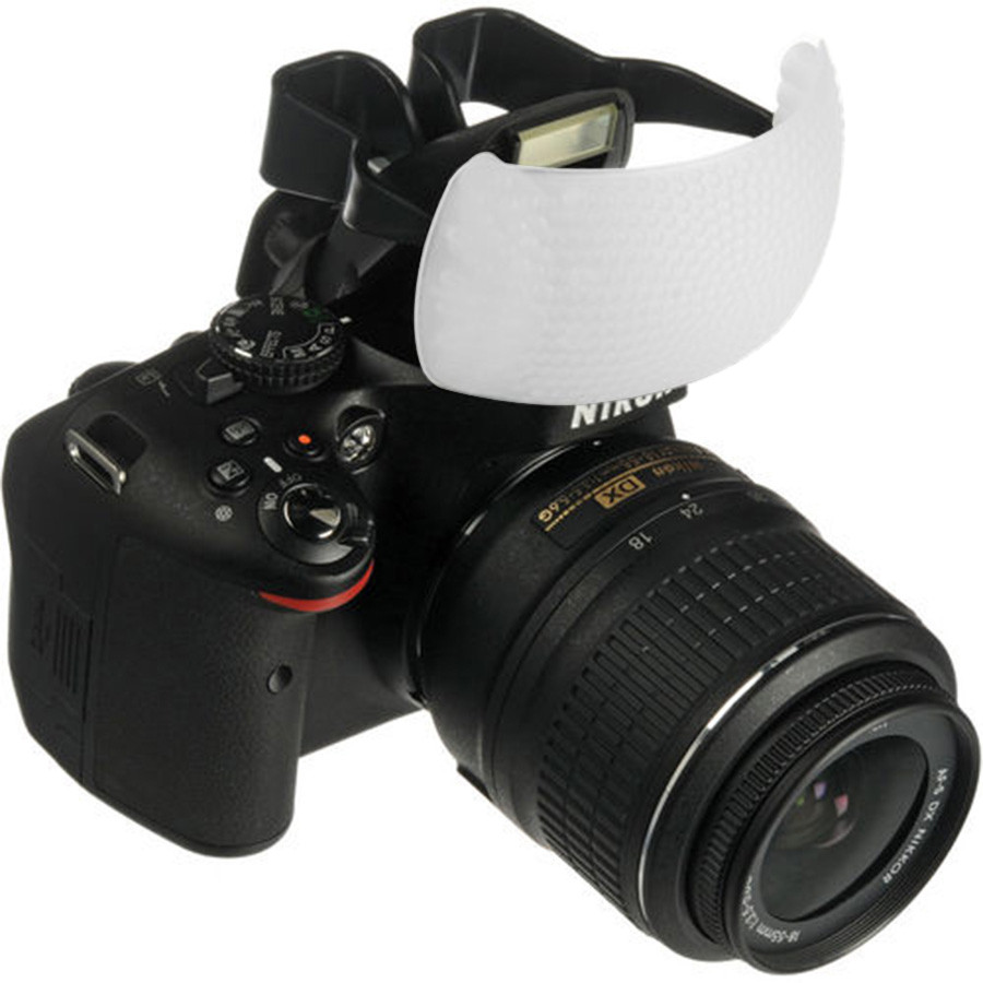 White Color Puffer Pop-Up Flash Soft ffuser Cover Dome for Speedlite Canon Nikon Pentax Camera DSLR