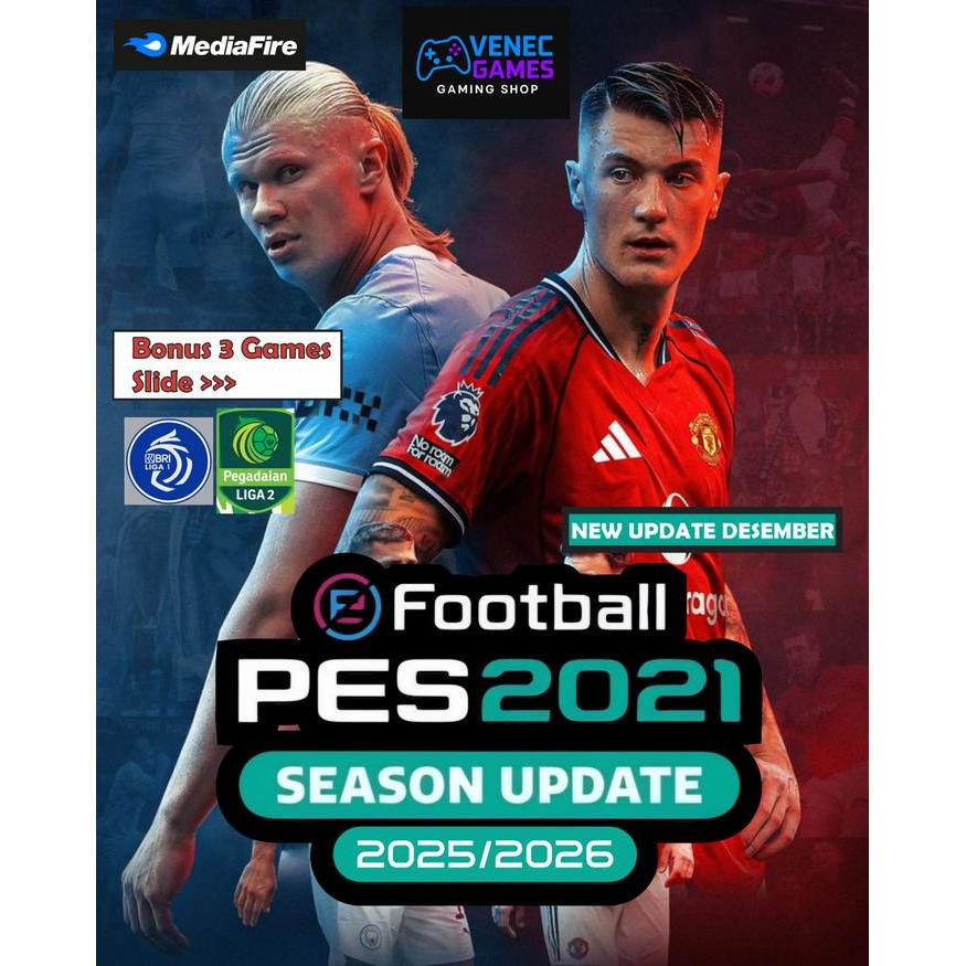 Tasty Trails Flashdisk 128gb isi Game PES 2021 Patch 2025 Liga 1 BRI - Liga 2 Pegadaian Otg Storage 