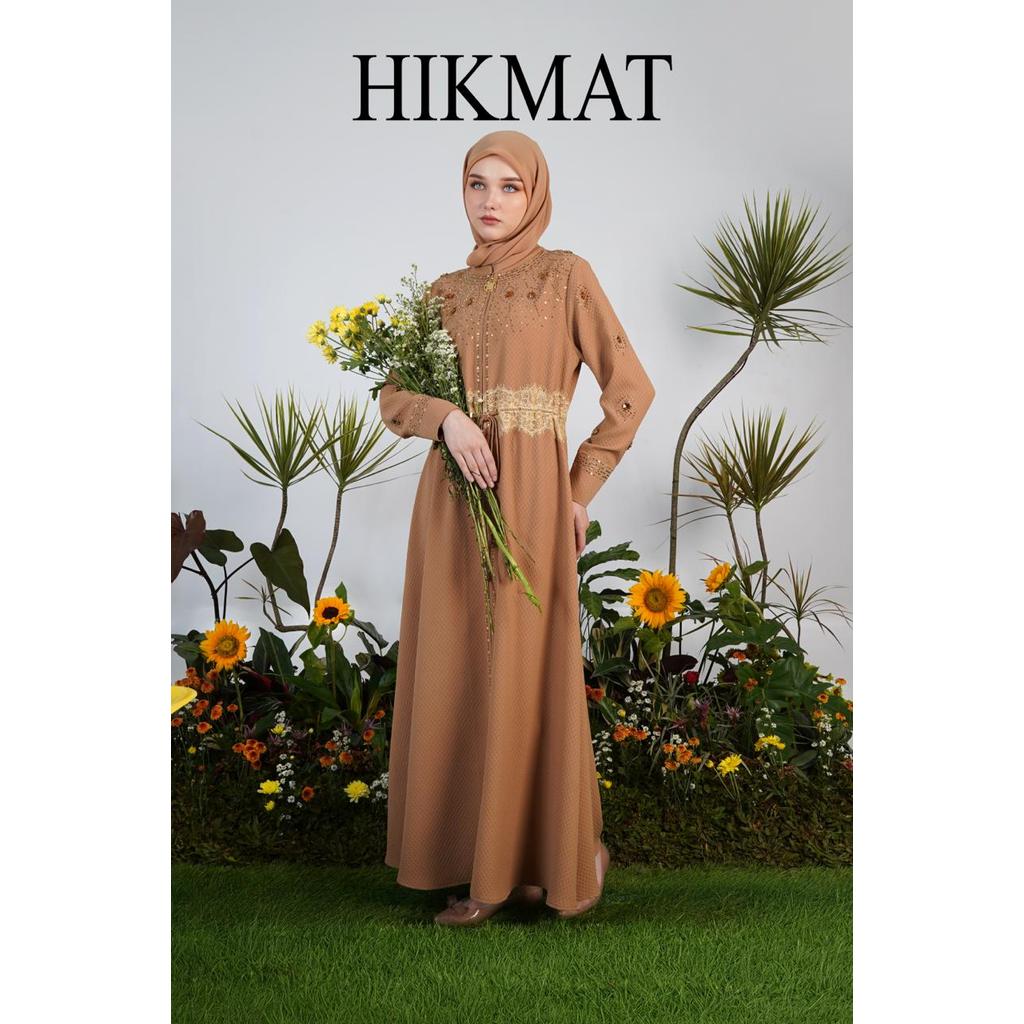 Hikmat fashion original A6364 Abaya Hikmat Terbaru 2025 Ori Noerbutikmuslim