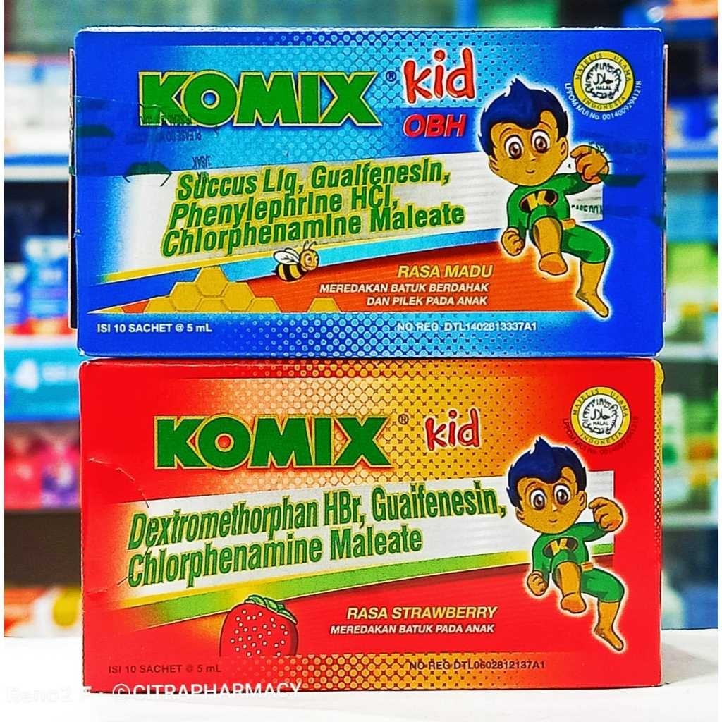 Komix Kids Obat Batuk Anak OBH Strawberry Madu - ABH