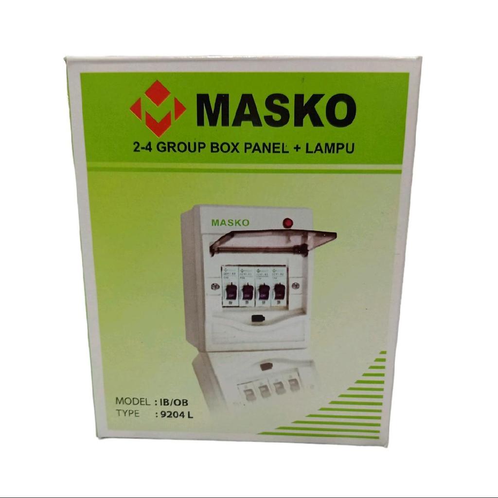 BOX MCB Masko 2 - 4 Group / BOX Panel + Lampu
