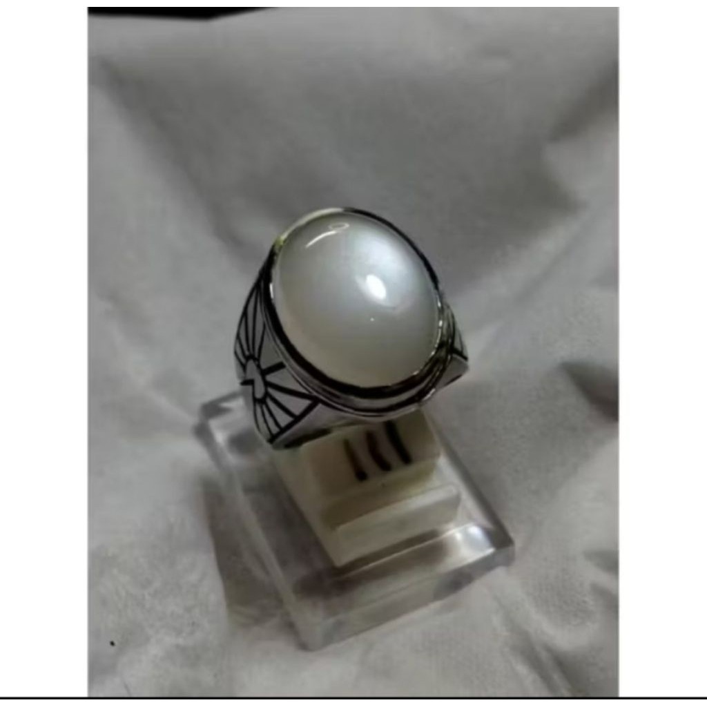 CINCIN BATU MONSTONE BIDURI BULAN AIR BERAS KLEP TAJAM NATURAL