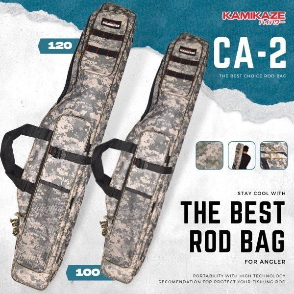 Tas Pancing Kamikaze CA-2 Motif Camo Anti Air 100cm 120cm