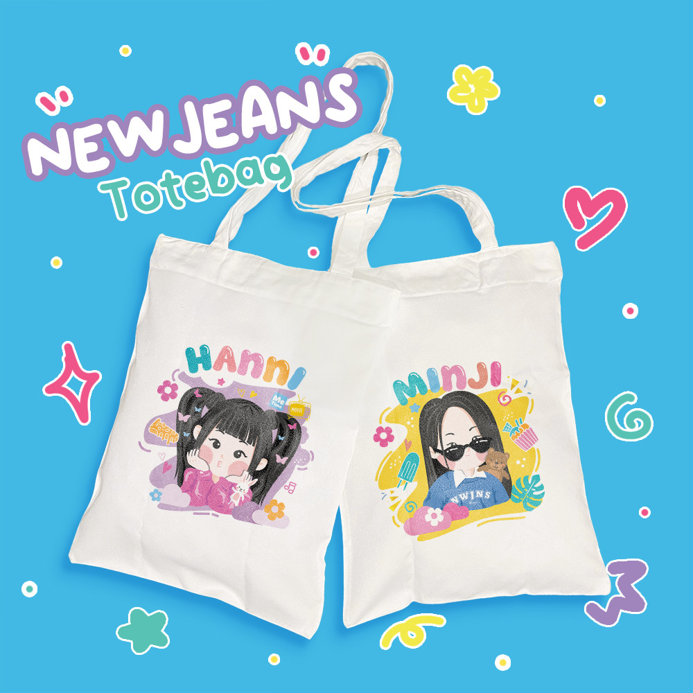 Tote Bag Canvas FANMADE Hanni Minji Hyein Danielle Haerin