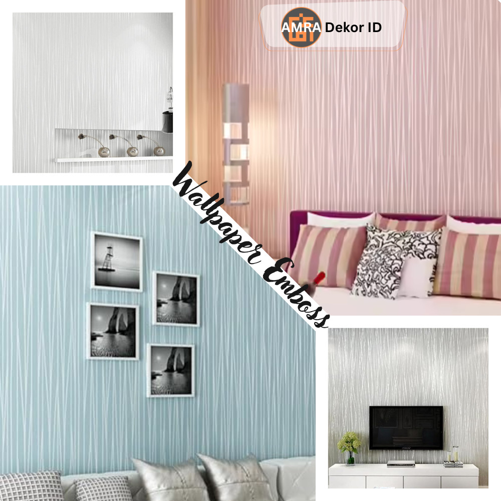 [High Quality] Wallpaper Stiker Dinding Spiral Emboss Tekstur Embossed Timbul 3D Sticker Walpaper CO