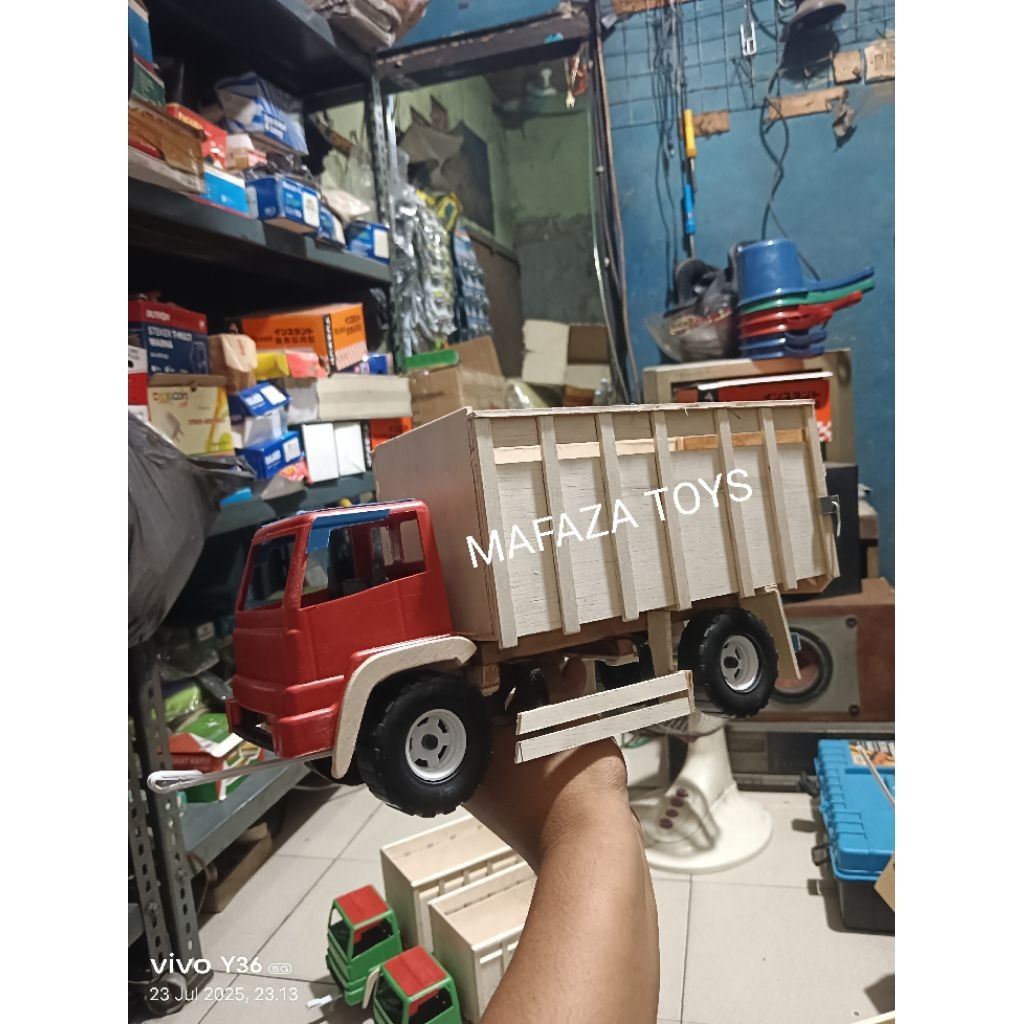 Miniatur truk plastik modif herex Berkualitas Rapi BAK BUKAAN