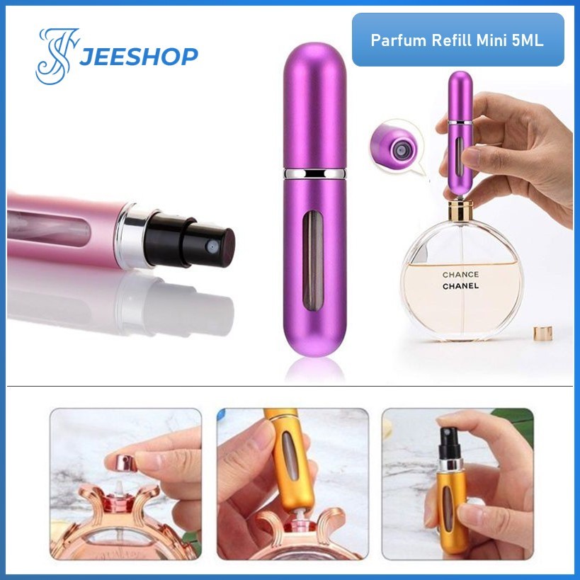 (GROSIRAN) Botol Parfum Refill Mini Botol Parfume Travel Isi Ulang Portable 5ML