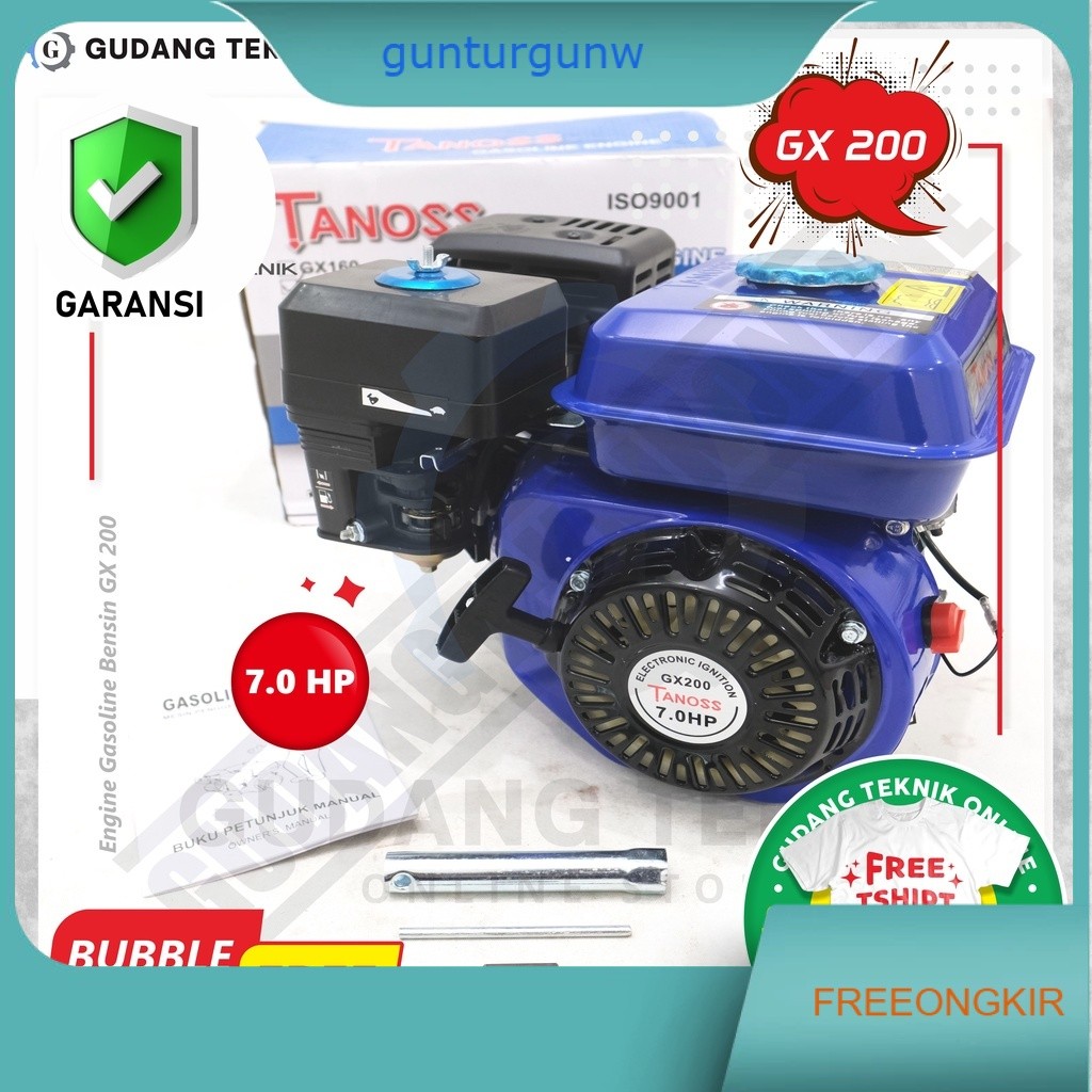 Engine TANOSS TESLA GX160 GX200 / Mesin Penggerak Serba Guna  - Engine Gasoline Bensin TANOSS GX 160