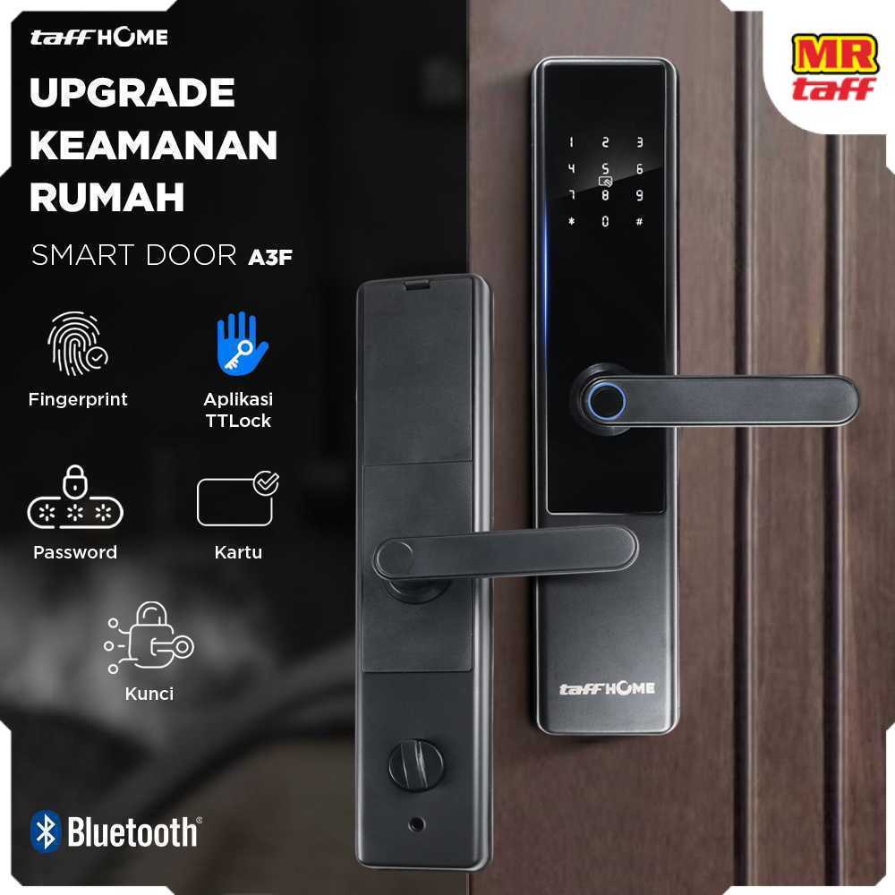 TaffHOME Smart Door Lock Fingerprint Password Bluetooth Card TTLock - A3F