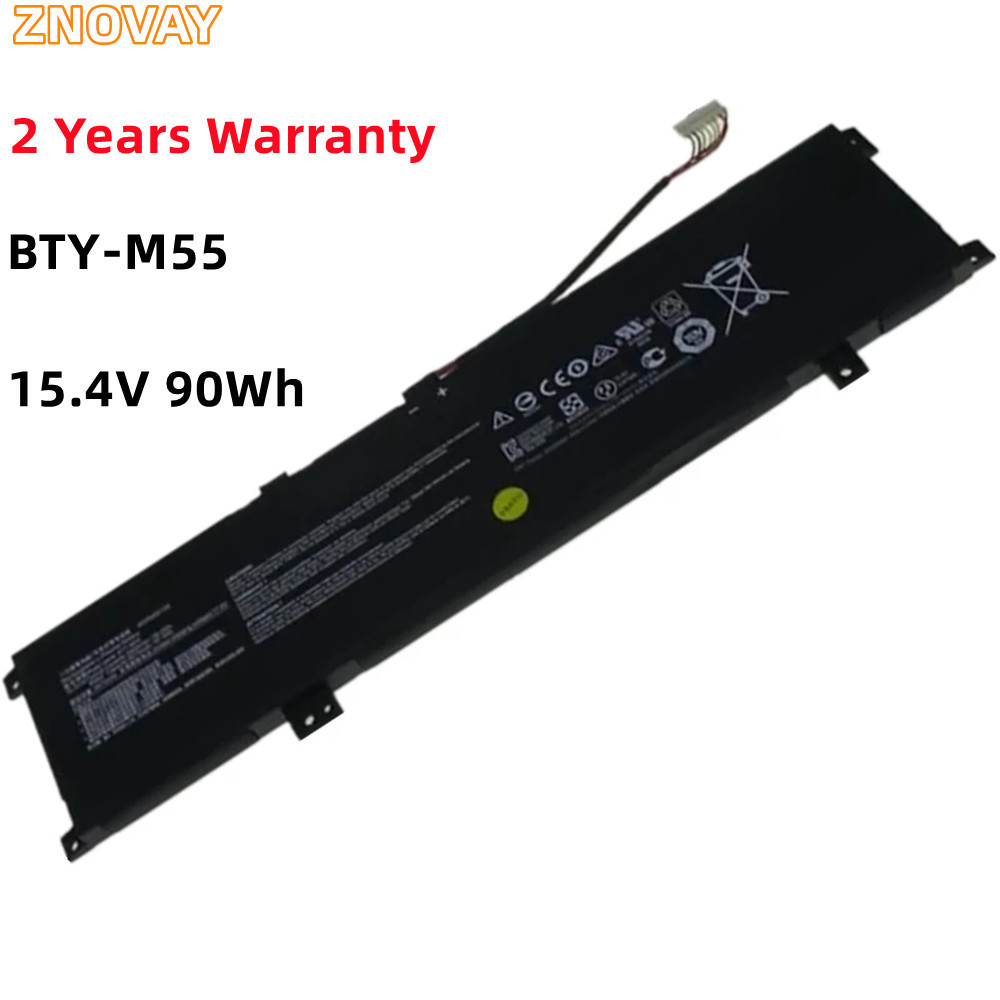 ZNOVAY 15.4V 90WH BTY-M55 Laptop Battery For MSI Alpha 15 A3DDK A4DEK B5EEK B5EX 925QA055H 4ICP5/63/