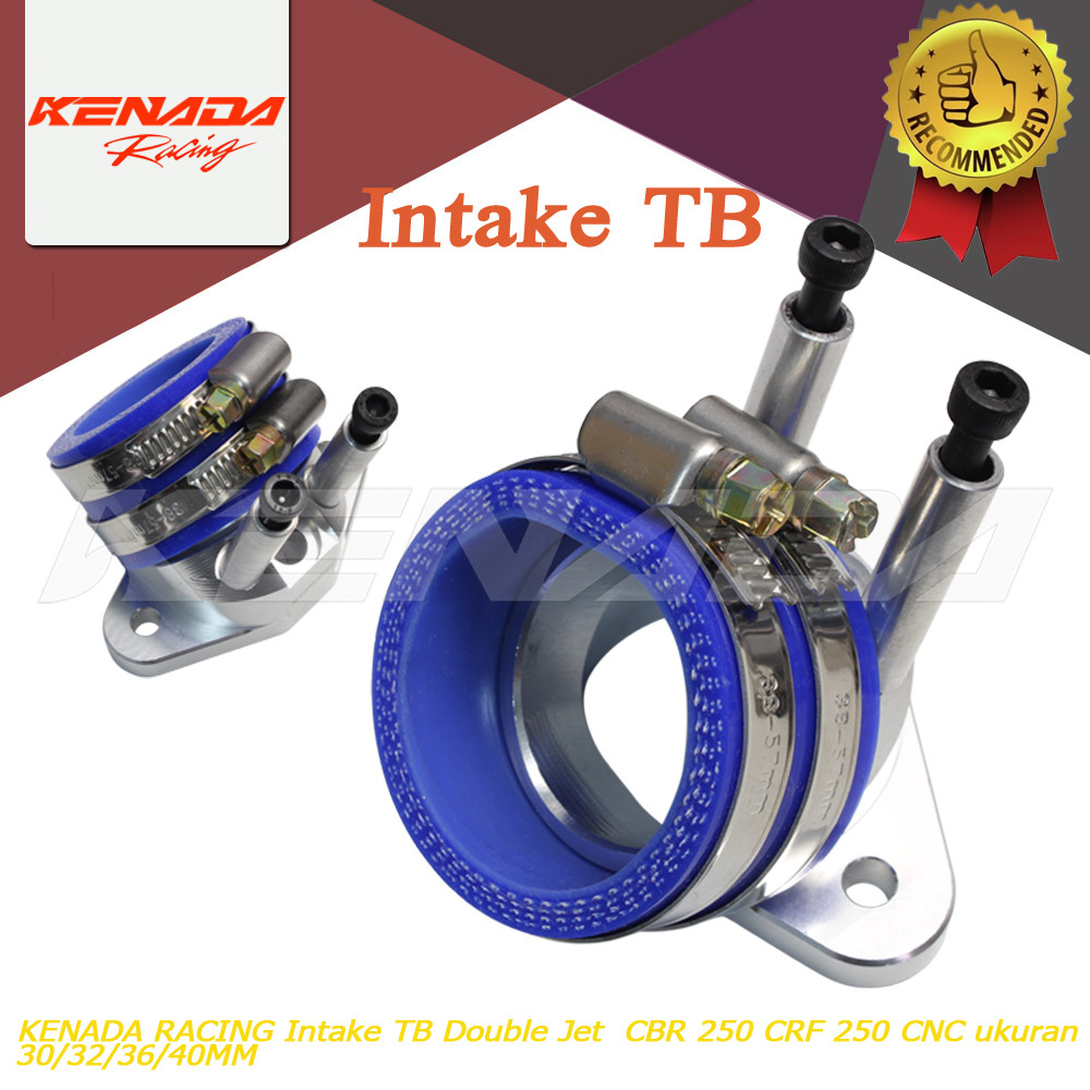 KENADA RACING Intake TB Double  30/32/36 /40MM Jet  CBR 250 CRF 250 CNC ukuran CMX300