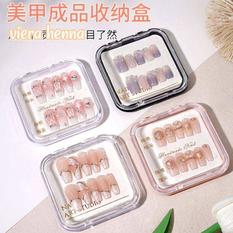 Bok nail art mika acrylic premium UK 7,5 x7,5mm box nail art