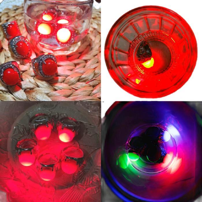 Batu Asihan Merah delima menyala Antik untuk jimat