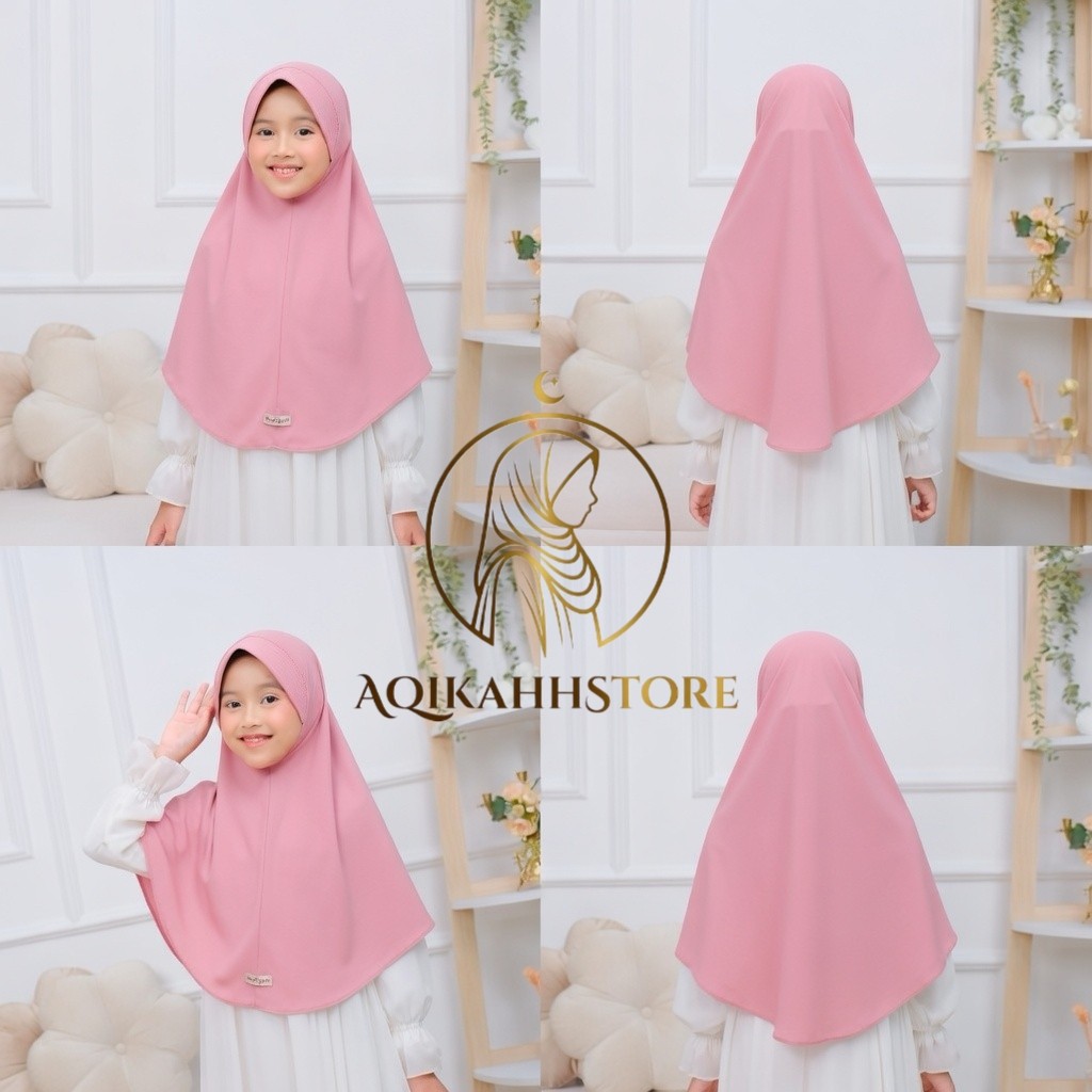 Jilbab Pashmina Instan Malay Anak 4-10thn TK SD Hijab Pashmina Tali Malay