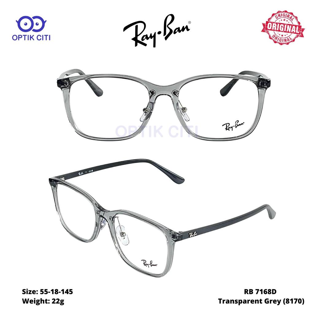 Frame Kacamata Kotak Pria Wanita Rayban Original RB 7168 D