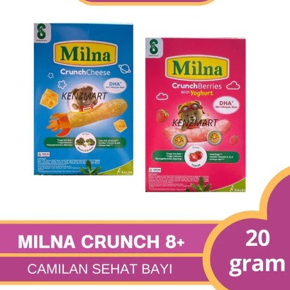 MILNA Crunchies 20gr (8bulan) snack bayi milna MPASI BAYI cemilan bayi snack bayi