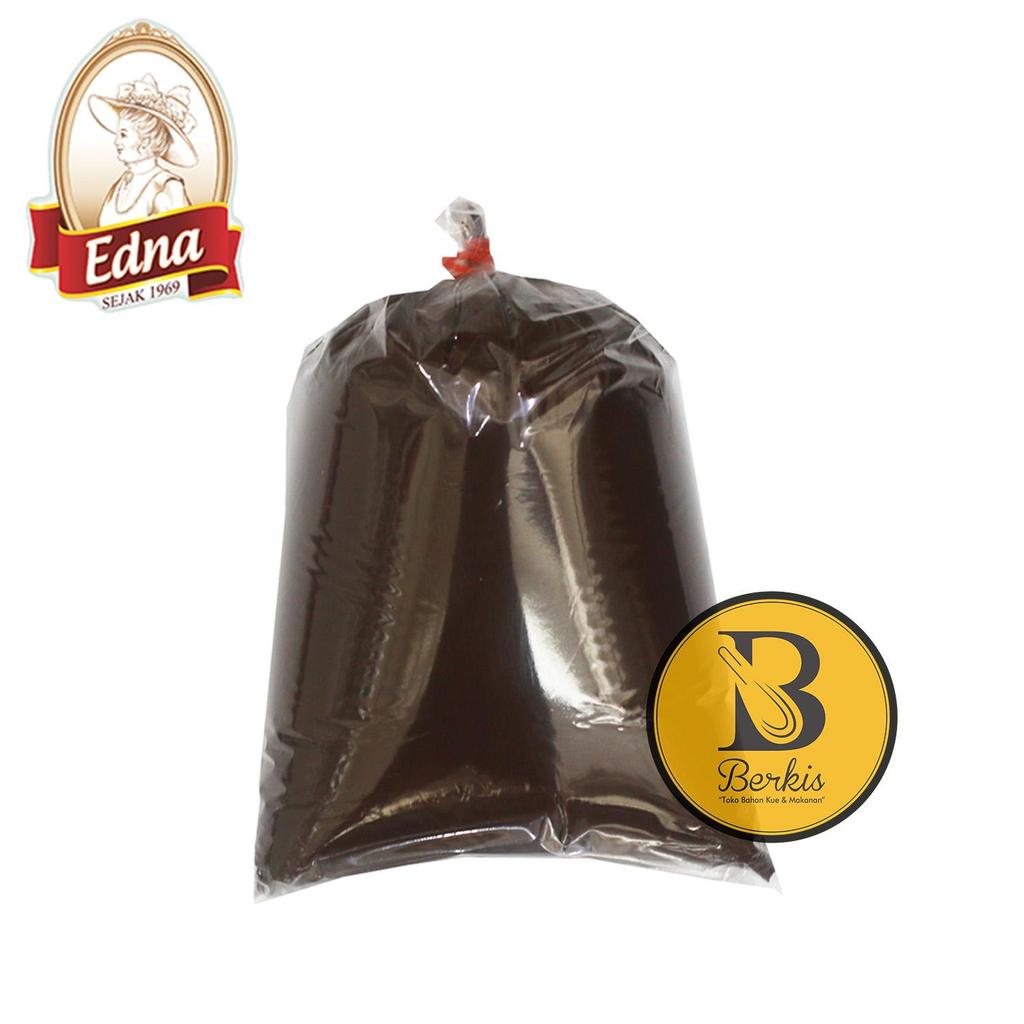 Edna Chocolate Creamfill 1 Kg [Repack] ; Filling Isi Selai Cokelat