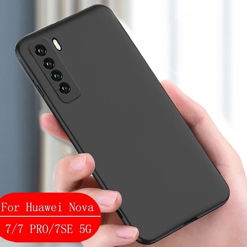 CASE HUAWEI NOVA 7 2020 SOFT CASE SLIM MATTE SOFT BLACK DOFF