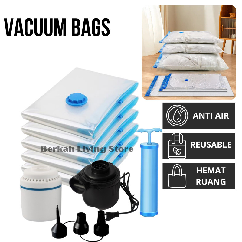 Kantong Kompressi vakum / Penyimpanan Vakum Pakaian / Plastik Vakum Pakaian Travel
