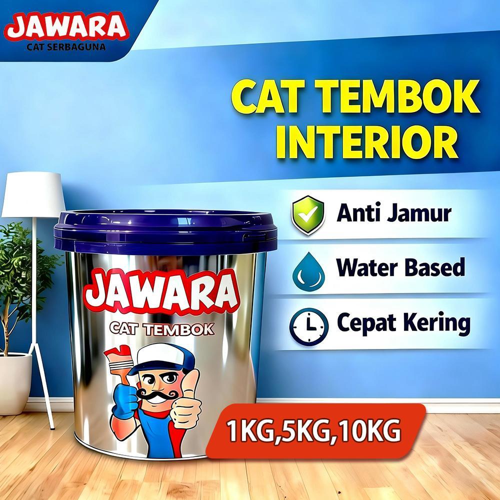 JAWARA Cat dinding tahan air cat tembok warna kekinian cat ramuh cat dinding anti jamur dan lembab c