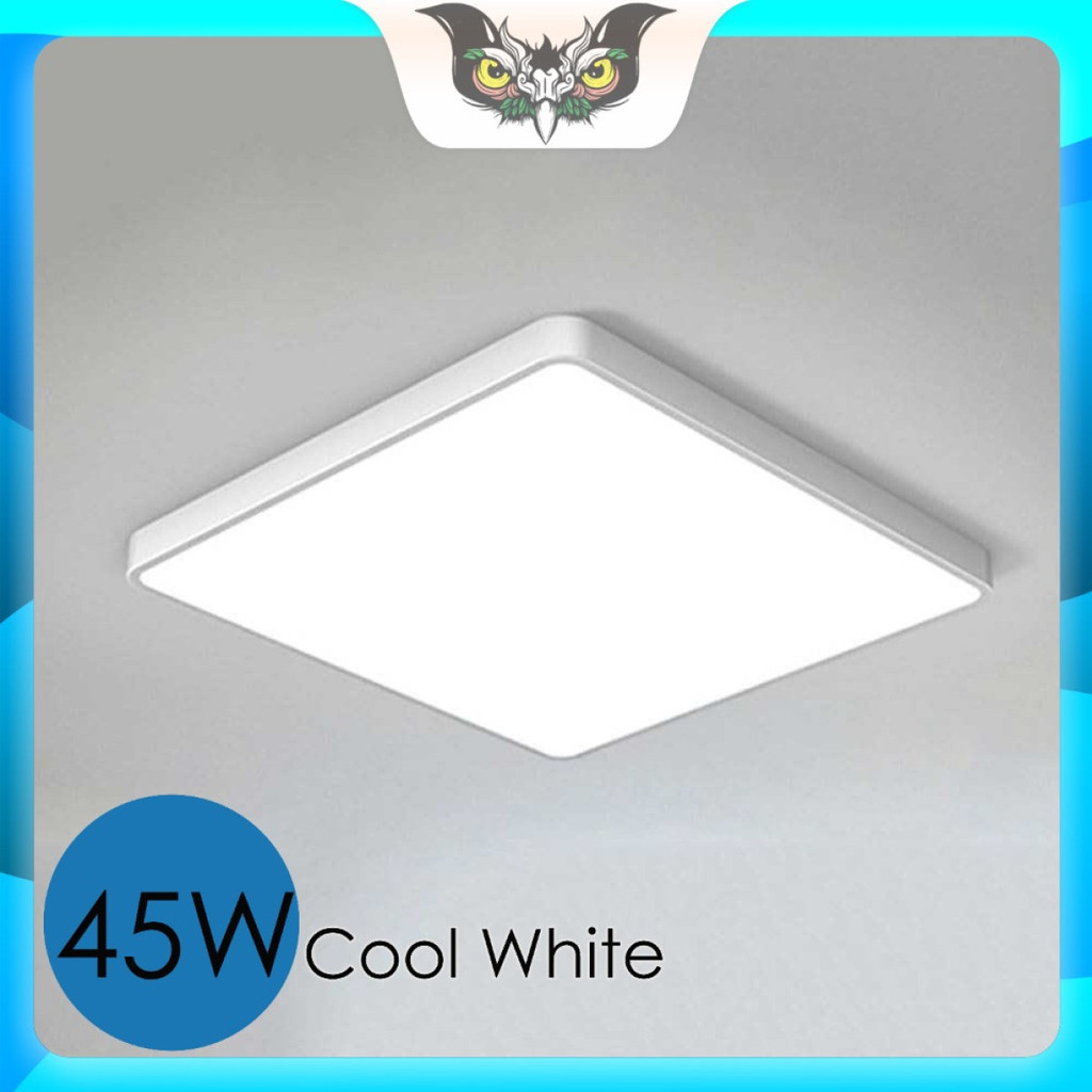 Lampu Plafon Kotak Persegi 32 LED Ceiling Light Cool White 45W 40x40cm
