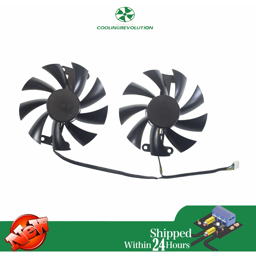 87MM PLA09215B12H DC12V 0.55A 4-Pin Graphics card fan for Powercolor RX 580 Red Dragon 8GB Graphics 
