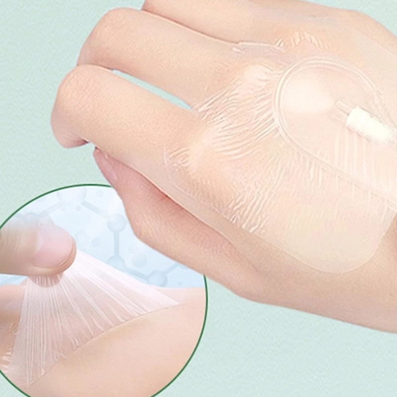 1/5Pcs IV Cannula Fixed Dressing PU Film Waterproof 6 Type Self Adhesive Wound Dressing Sterile Dres