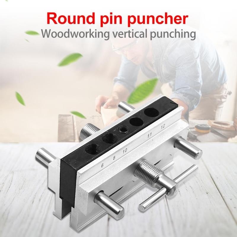 Alat Bantu Bor / Locator Pelubang Penyambung Kayu Papan Plywood Drill / Guide Jointer Mata Stopper T