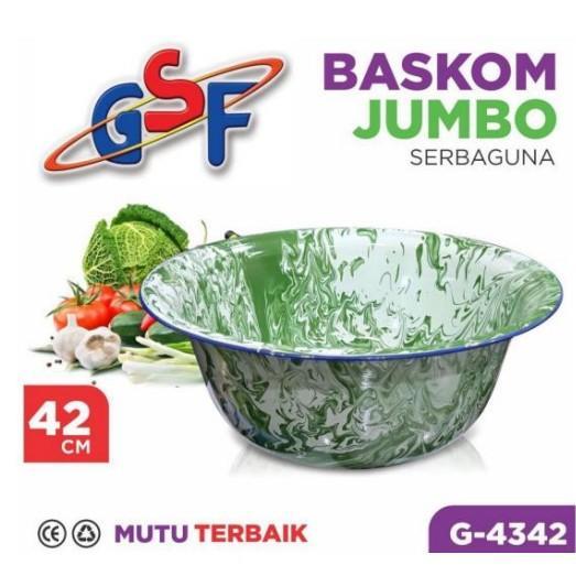 BASKOM SERBAGUNA JUMBO GSF BASKOM ENAMEL 40cm / BASKOM JADUL ENAMEL