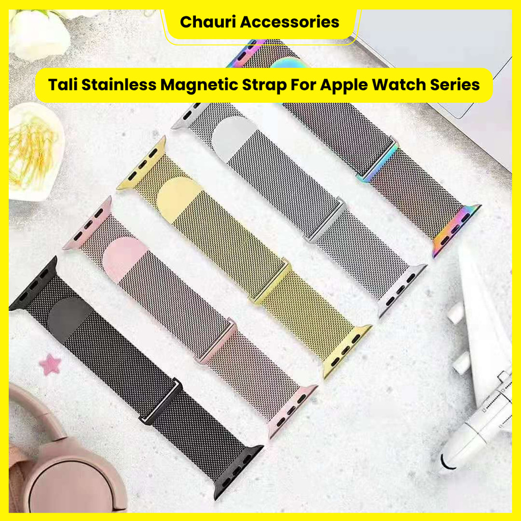Tali Stainless Magnetic Strap for iwatch series S10 ultra 9 8 7 6 5 4 3 2 1/S20/DT No 1/YS8 Ultra/HW