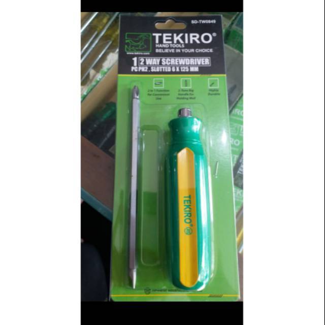 Obeng tekiro bolak balik obeng min obeng plus