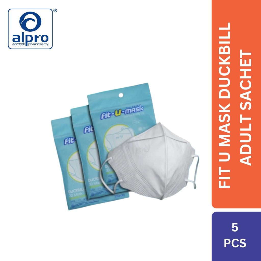 Fit U Mask Duckbill Adult Sachet Isi 5s