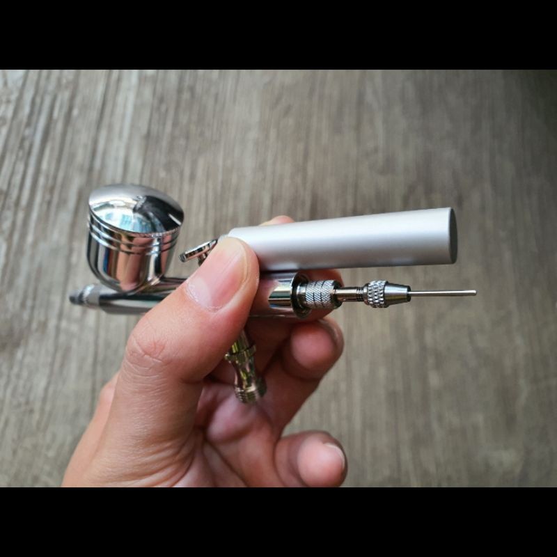 TERLARIS AIR BRUSH SPRAY GUN KIT LUKIS ART PAINT AIRBRUSH 0.2MM