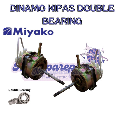 DINAMO KIPAS ANGIN MIYAKO BEARING | MOTOR KIPAS ANGIN DOUBLE BEARING