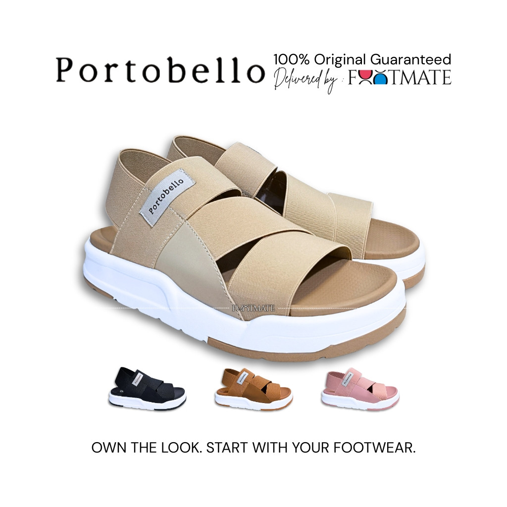 (HANUN01) FOOTMATE - PA62051 - Sepatu Sandal Wanita | Sepatu Sandal Gunung | Slip On | Elastis | POR