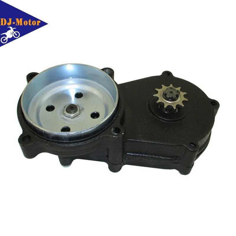DJ-Motor Black Double ain Clut Drum Gear Box For 47cc 49cc Mini rt Bikes