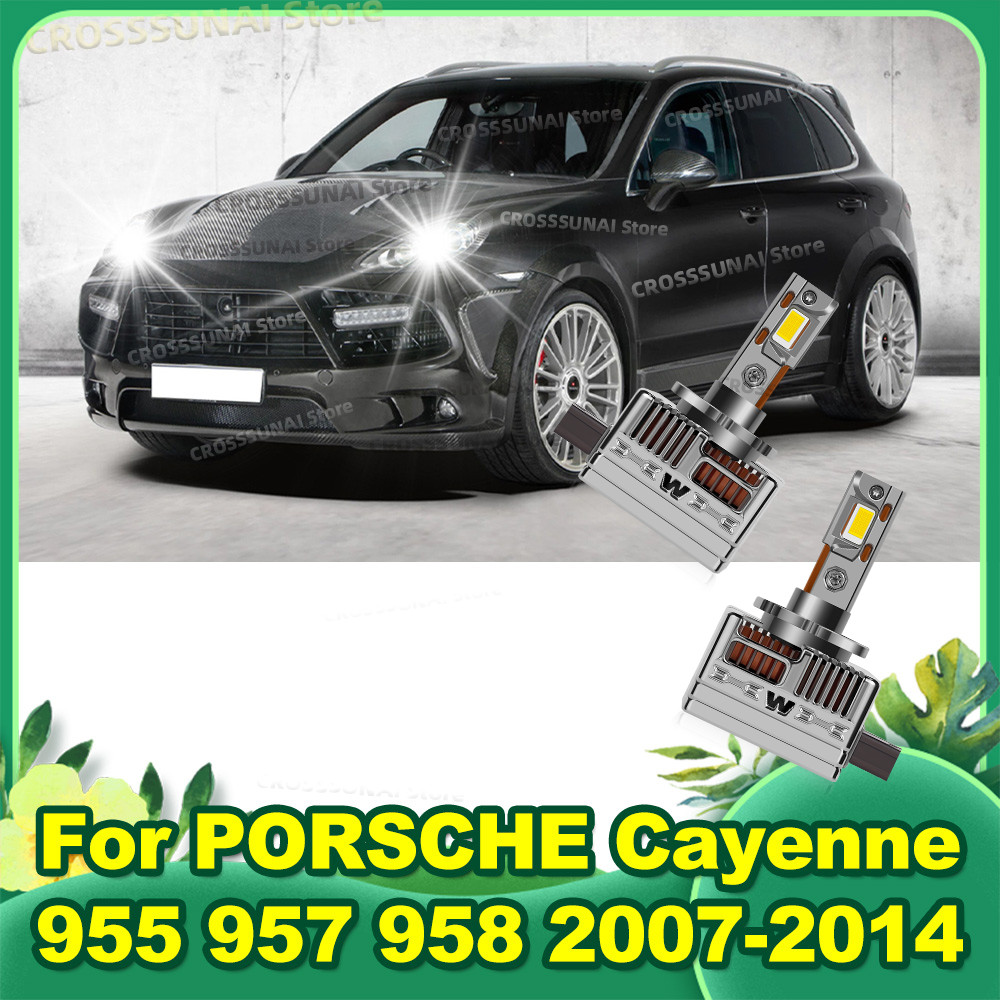 LED Canbus Headlight Bulbs 6000K 50000LM Xenon Lamp Replacement For PORSE Cayenne 955 957 958 2007-2