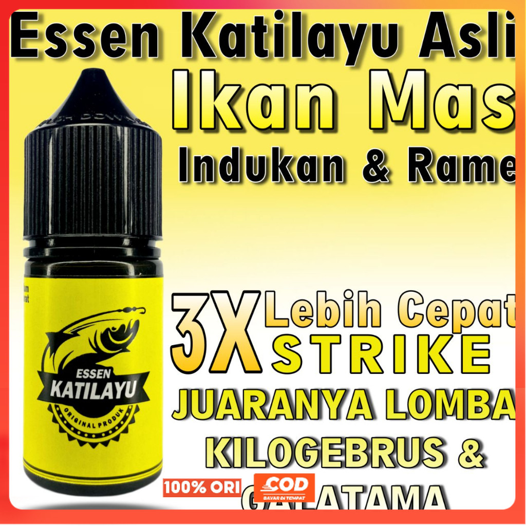 Essen Katilayu Asli Original Isi 30ml Essen Ikan Terbaik Ampuh Untuk Siang dan Malam Essen Anti Bonc