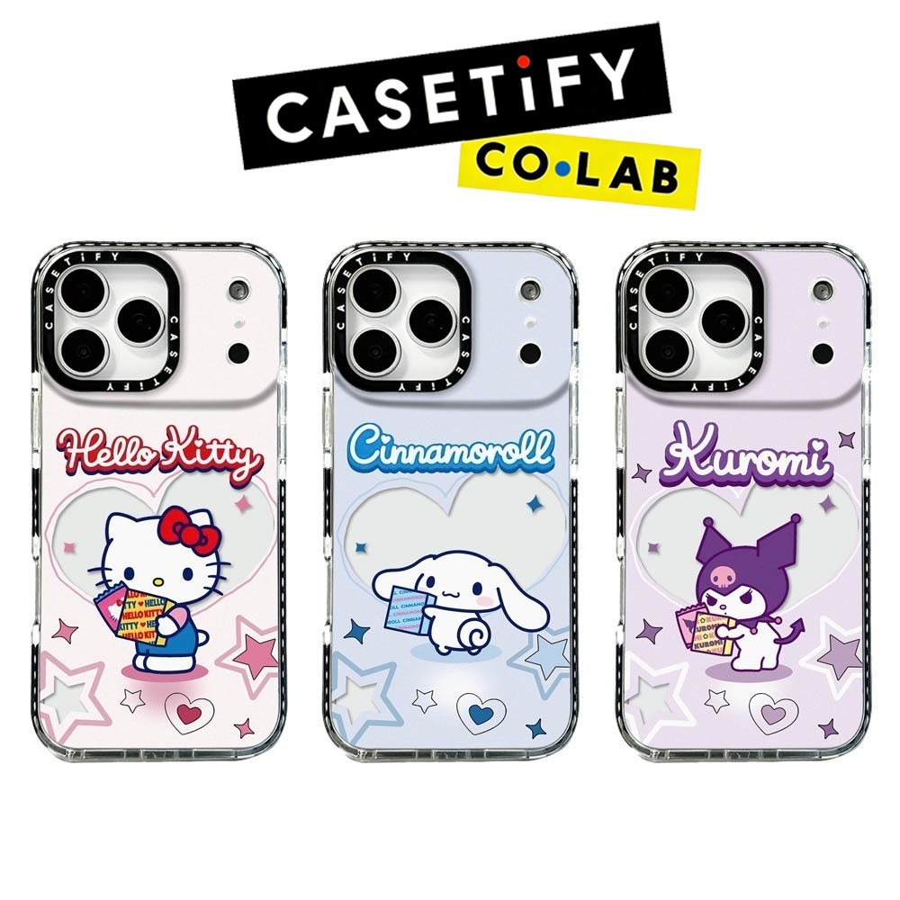 Original CASETiFY Cute Kuro Kitty Phone Case for IPhone 17ProMax 16ProMax 16pro 16 12 13 15Pro 15Pro