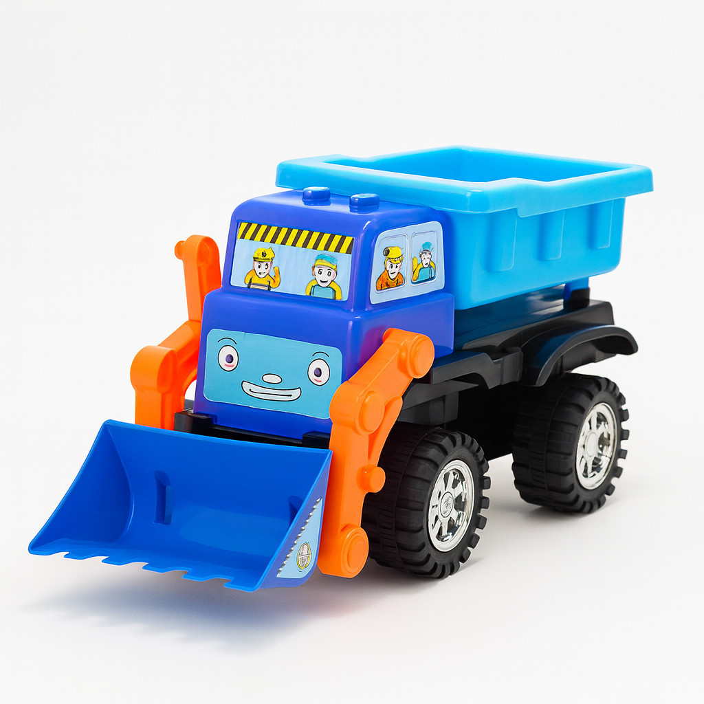 VALLPLAY MAINAN MOBIL TRUK SAMPAH /DUMP TRUK BULDOZER BESAR