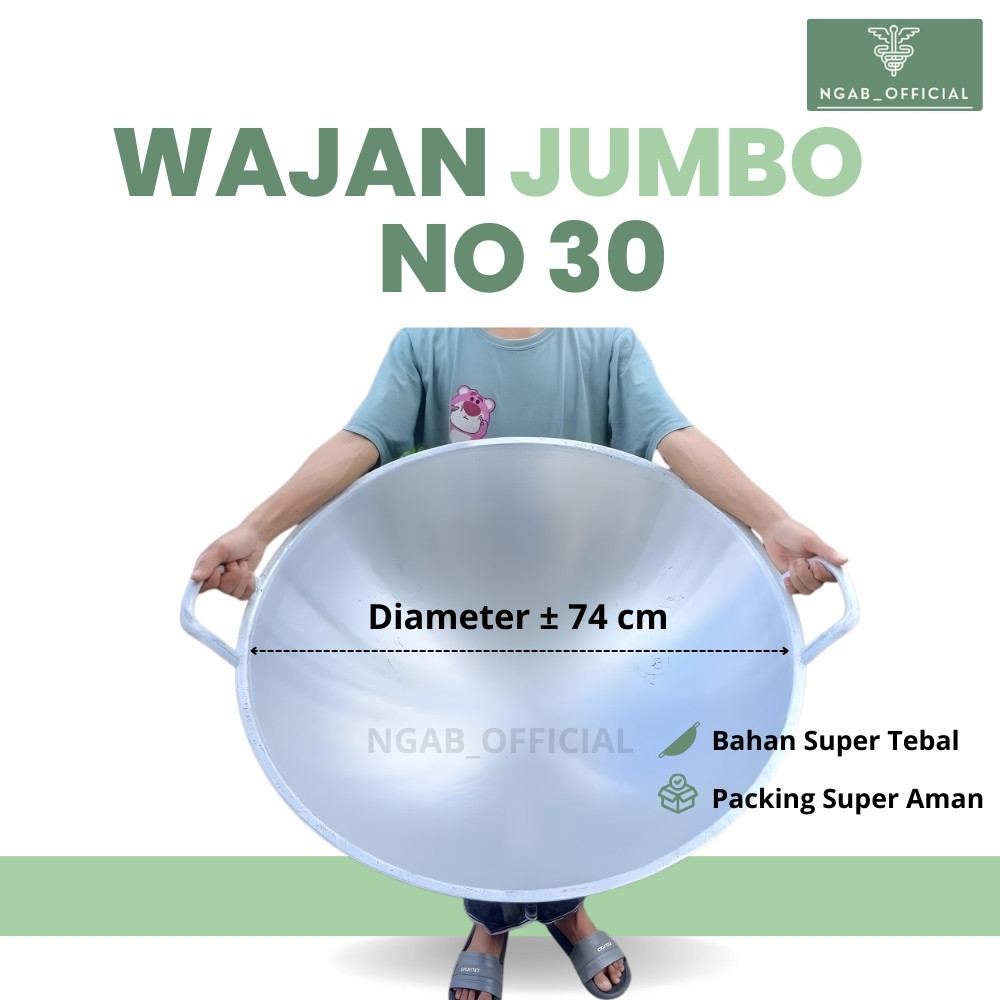 Ngab_Official - wajan penggorengan besar super jumbo anti lengket no 30