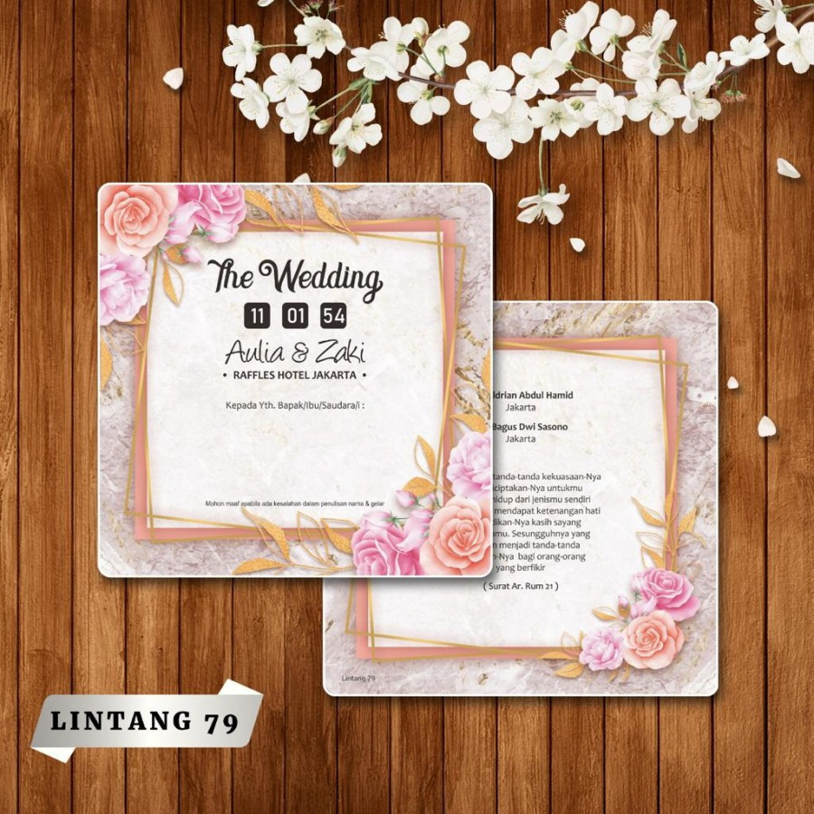 Blangko Undangan  Lintang 79 Invitation