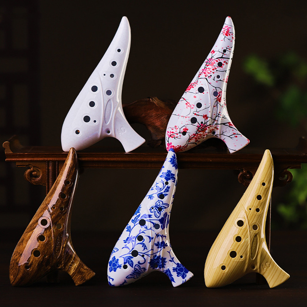 12 Hole Ocarina Alto C Key12-Hole Ocarina Instrument Easy Instrument for Beginners Resin Ocarina Ins
