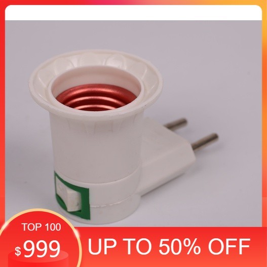 COD Fitting Lampu Portable Steker Saklar ON OFF | Fiting Lampu Tidur Colok Dinding Serbaguna
